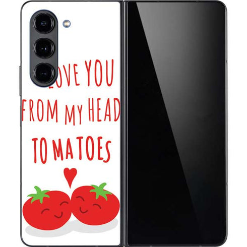 From My Head Tomatoes Galaxy Z Fold5 5G Skin