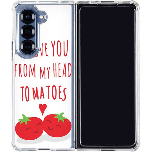 From My Head Tomatoes Galaxy Z Fold6 Clear Case