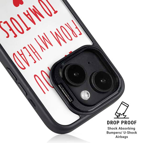 From My Head Tomatoes iPhone 14 Kickstand Case