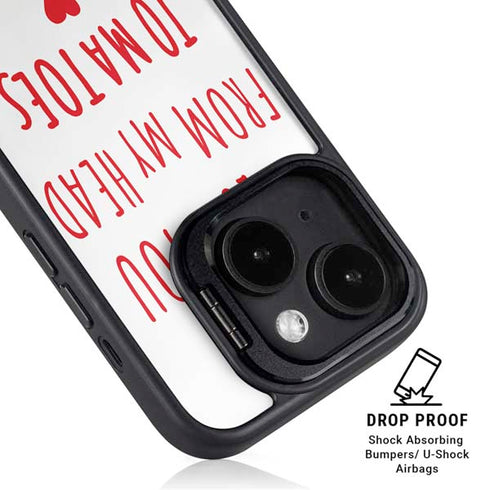 From My Head Tomatoes iPhone 14 Plus Kickstand Case