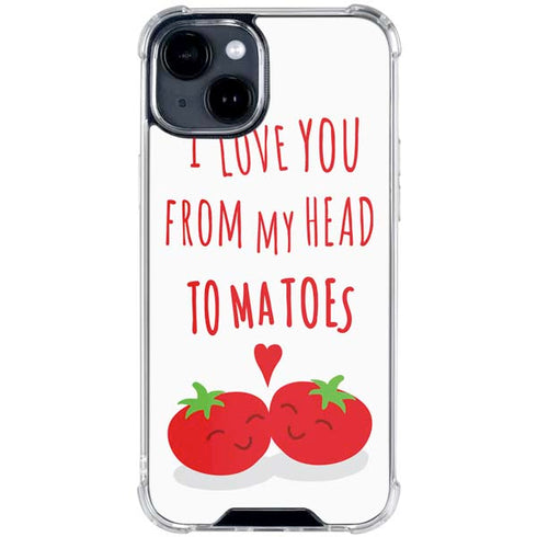 From My Head Tomatoes iPhone 15 Clear Case