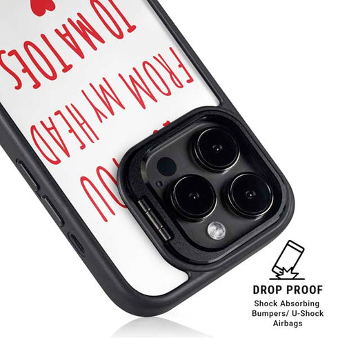 From My Head Tomatoes iPhone 15 Pro Max Kickstand Case