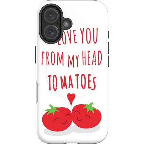 From My Head Tomatoes iPhone 16 Magsafe Impact Case