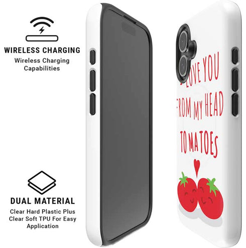 From My Head Tomatoes iPhone 16 Magsafe Impact Case