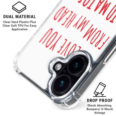 From My Head Tomatoes iPhone 16 Plus Clear Case