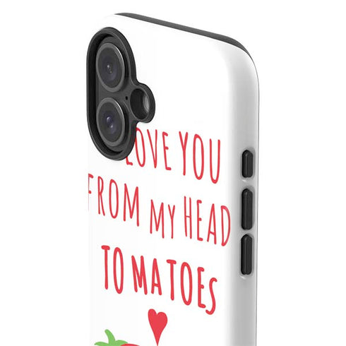 From My Head Tomatoes iPhone 16 Plus Impact Case