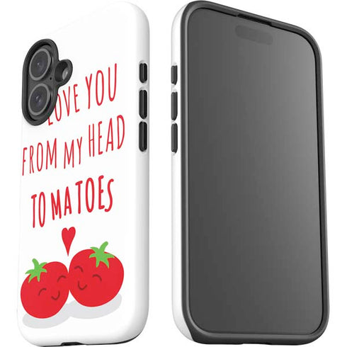 From My Head Tomatoes iPhone 16 Plus Impact Case