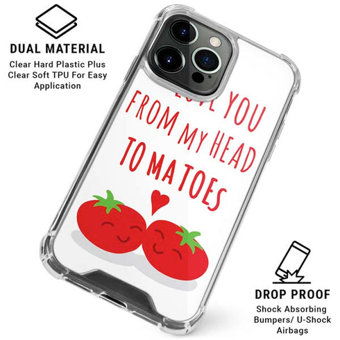 From My Head Tomatoes iPhone 16 Pro Max Clear Case