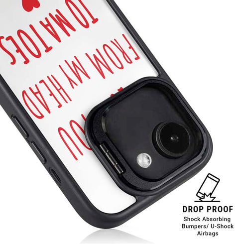 From My Head Tomatoes iPhone 16e Kickstand Case