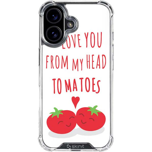 From My Head Tomatoes iPhone 17 Clear Case