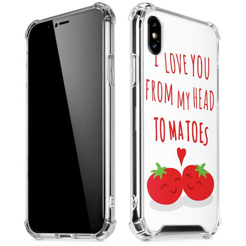 From My Head Tomatoes iPhone X/XS Clear Case