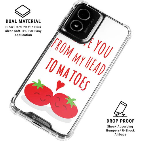 From My Head Tomatoes Moto G Power 5G (2024) Clear Case