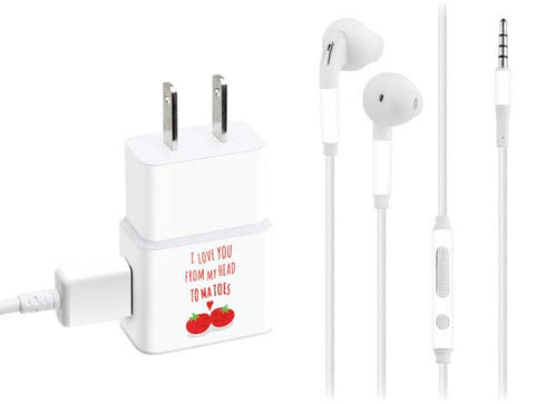 From My Head Tomatoes Phone Charger Skin