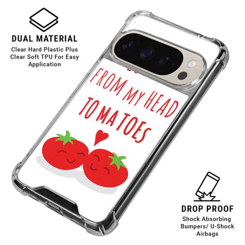 From My Head Tomatoes Pixel 9/9 Pro Clear Case