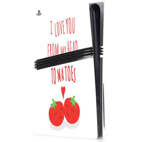From My Head Tomatoes PS5 Pro Disk Console Skin