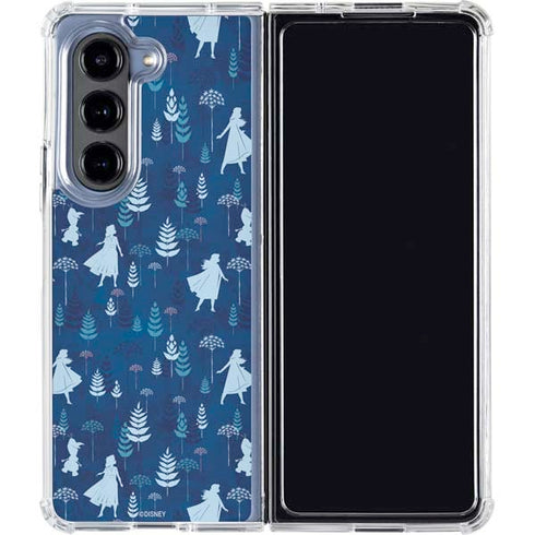 Disney Frozen II Frozen II Pattern Galaxy Z Fold5 5G Clear Case