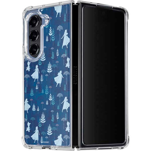 Disney Frozen II Frozen II Pattern Galaxy Z Fold5 5G Clear Case