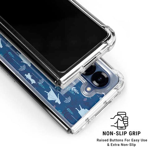 Disney Frozen II Frozen II Pattern Galaxy Z Fold6 Clear Case