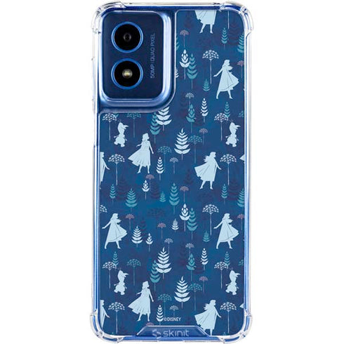 Disney Frozen II Frozen II Pattern Moto G 5G (2024) Clear Case