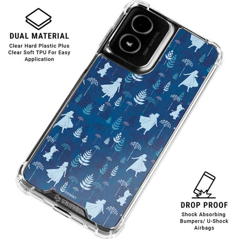 Disney Frozen II Frozen II Pattern Moto G Power 5G (2024) Clear Case
