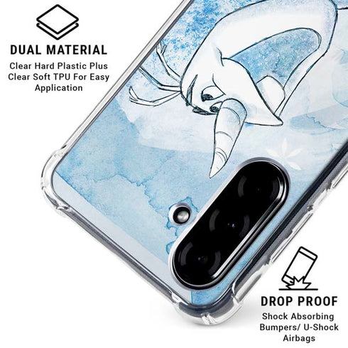 Disney Frozen Frozen Olaf Art Galaxy A36 5G Clear Case