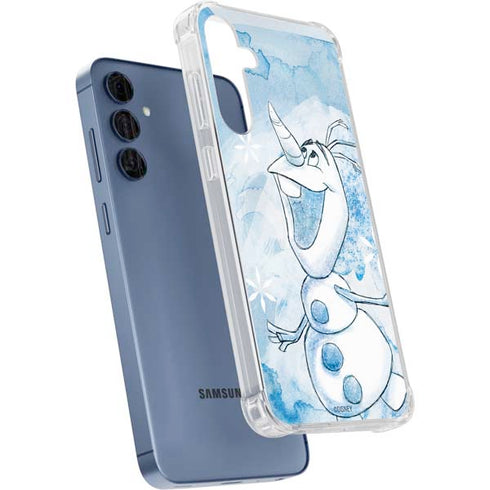 Disney Frozen Frozen Olaf Art Galaxy A55 5G Clear Case