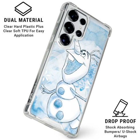 Disney Frozen Frozen Olaf Art Galaxy S25 Ultra Clear Case