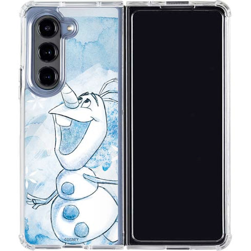 Disney Frozen Frozen Olaf Art Galaxy Z Fold5 5G Clear Case