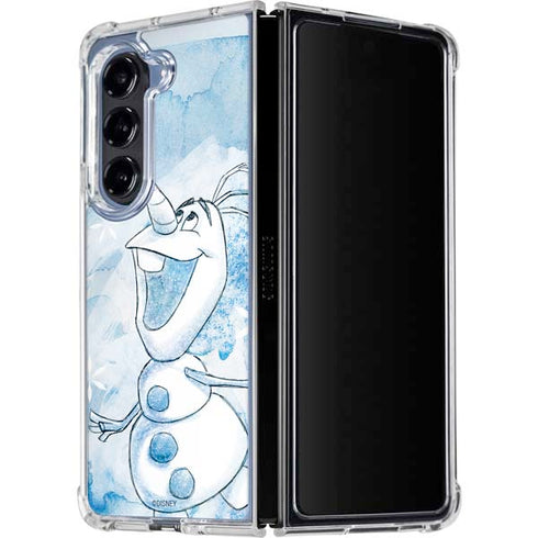 Disney Frozen Frozen Olaf Art Galaxy Z Fold5 5G Clear Case
