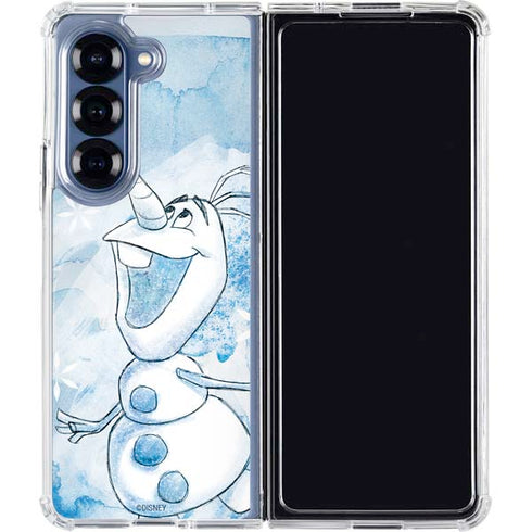 Disney Frozen Frozen Olaf Art Galaxy Z Fold6 Clear Case