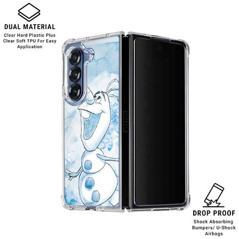 Disney Frozen Frozen Olaf Art Galaxy Z Fold6 Clear Case