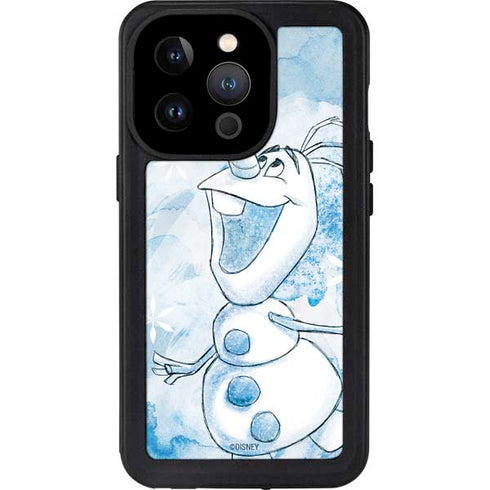 Disney Frozen Frozen Olaf Art iPhone 15 Pro Waterproof Case