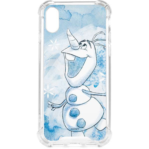 Disney Frozen Frozen Olaf Art iPhone XS Clear Case