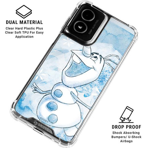 Disney Frozen Frozen Olaf Art Moto G Power 5G (2024) Clear Case