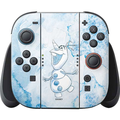 Disney Frozen Frozen Olaf Art Nintendo Switch 2 (2025) Joy-Con Controller Skin