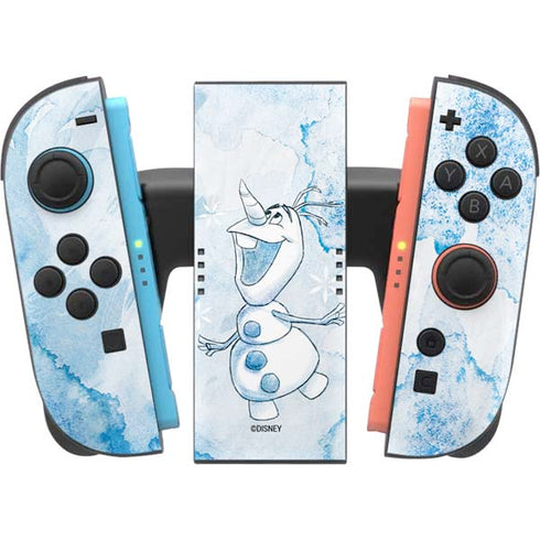 Disney Frozen Frozen Olaf Art Nintendo Switch 2 (2025) Joy-Con Controller Skin