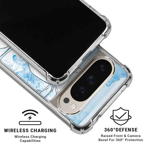 Disney Frozen Frozen Olaf Art Pixel 9/9 Pro Clear Case