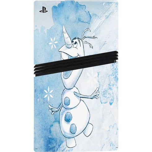 Disney Frozen Frozen Olaf Art PS5 Pro Console Skin