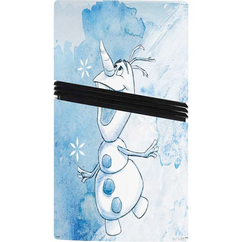 Disney Frozen Frozen Olaf Art PS5 Pro Console Skin