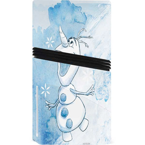 Disney Frozen Frozen Olaf Art PS5 Pro Disk Bundle Skin