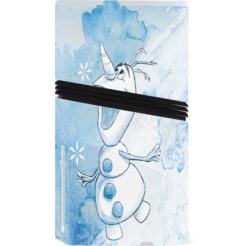 Disney Frozen Frozen Olaf Art PS5 Pro Disk Console Skin