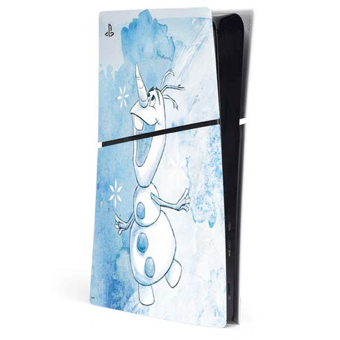 Disney Frozen Frozen Olaf Art PS5 Slim Digital Edition Console Skin