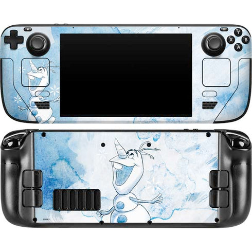 Disney Frozen Frozen Olaf Art Steam Deck Handheld Gaming Computer OLED Skin