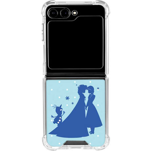 Disney Frozen Frozen Silhouettes Galaxy Z Flip6 Clear Case