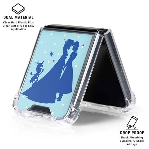 Disney Frozen Frozen Silhouettes Galaxy Z Flip6 Clear Case