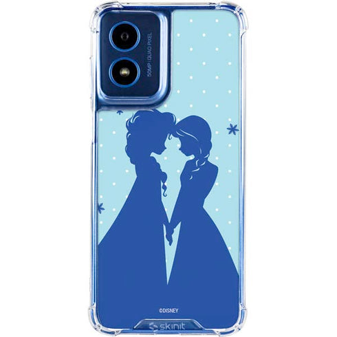 Disney Frozen Frozen Silhouettes Moto G 5G (2024) Clear Case
