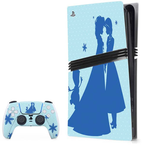 Disney Frozen Frozen Silhouettes PS5 Pro Bundle Skin