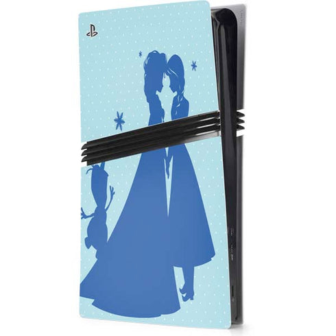 Disney Frozen Frozen Silhouettes PS5 Pro Console Skin
