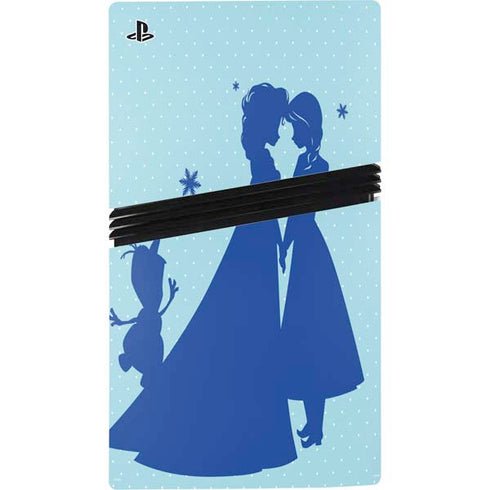 Disney Frozen Frozen Silhouettes PS5 Pro Console Skin