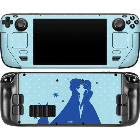 Disney Frozen Frozen Silhouettes Steam Deck Handheld Gaming Computer OLED Skin